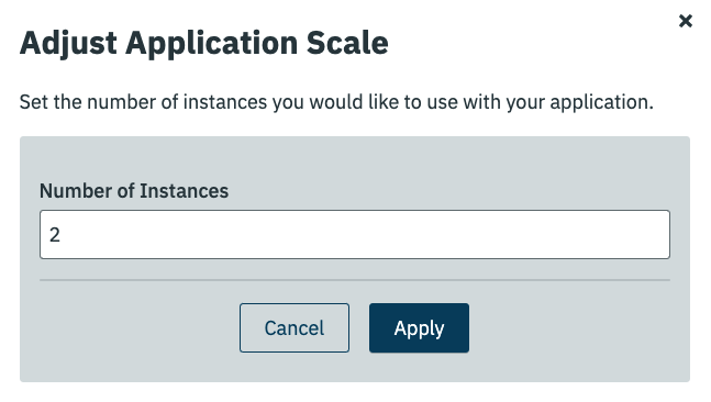 Adjust scale dialog