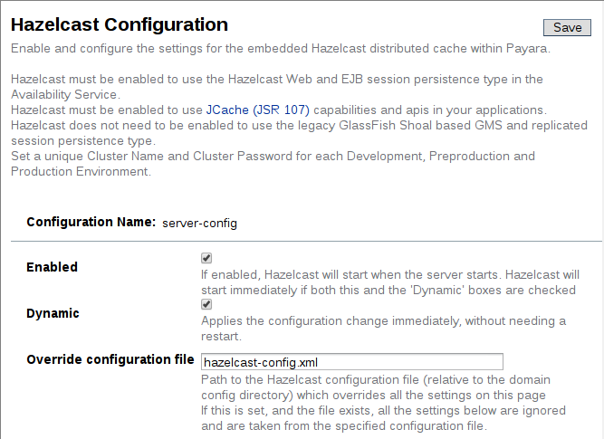 Hazelcast Set Configuration File