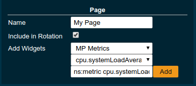 Page Settings MP Metrics