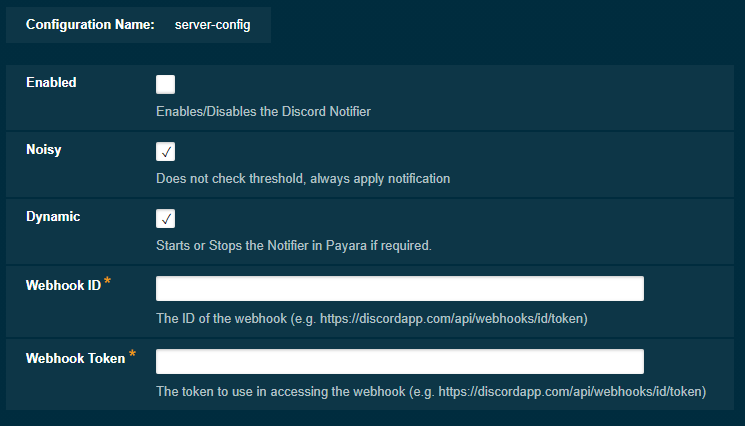 Notification Service in Admin Console