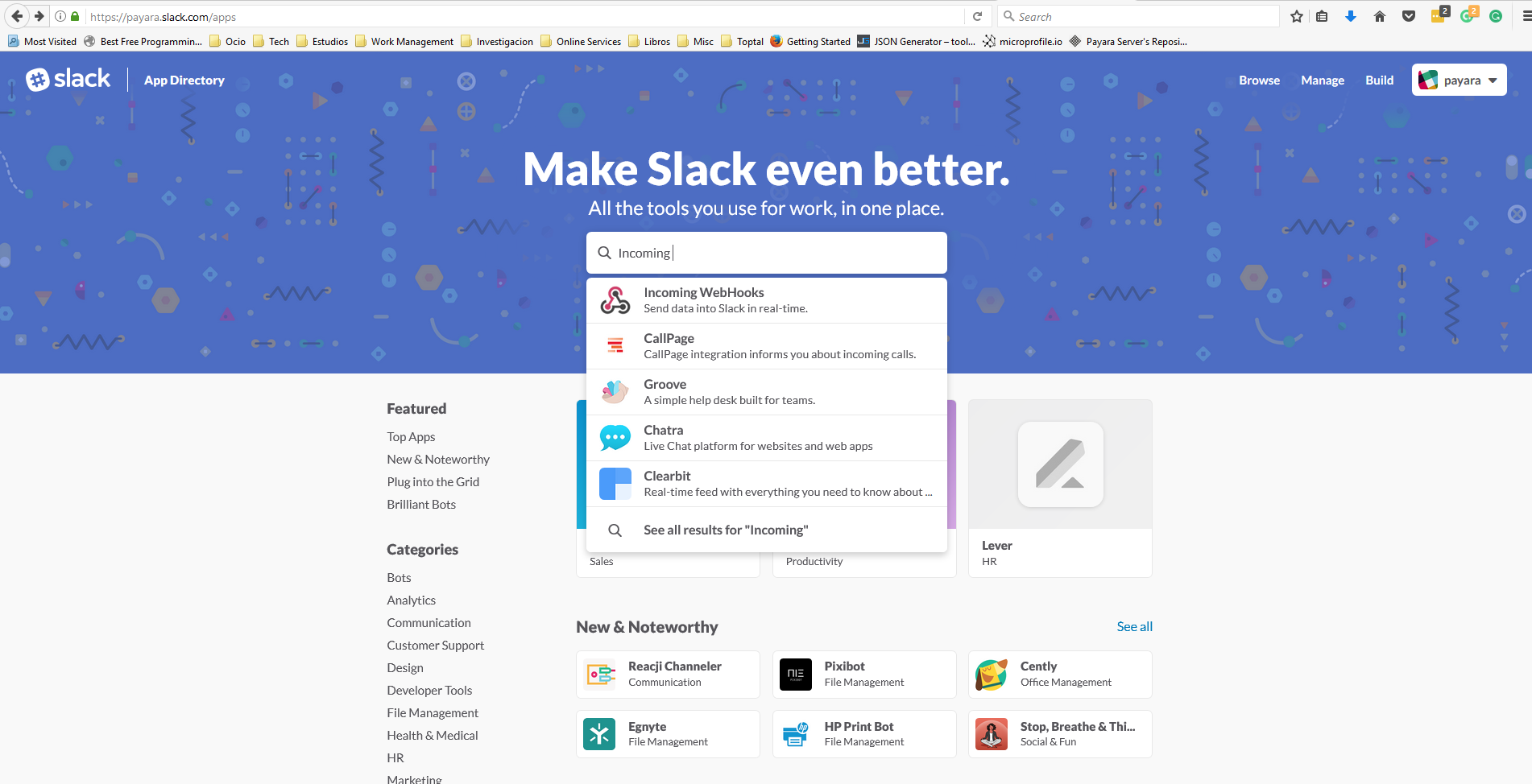 Slack Application Portal