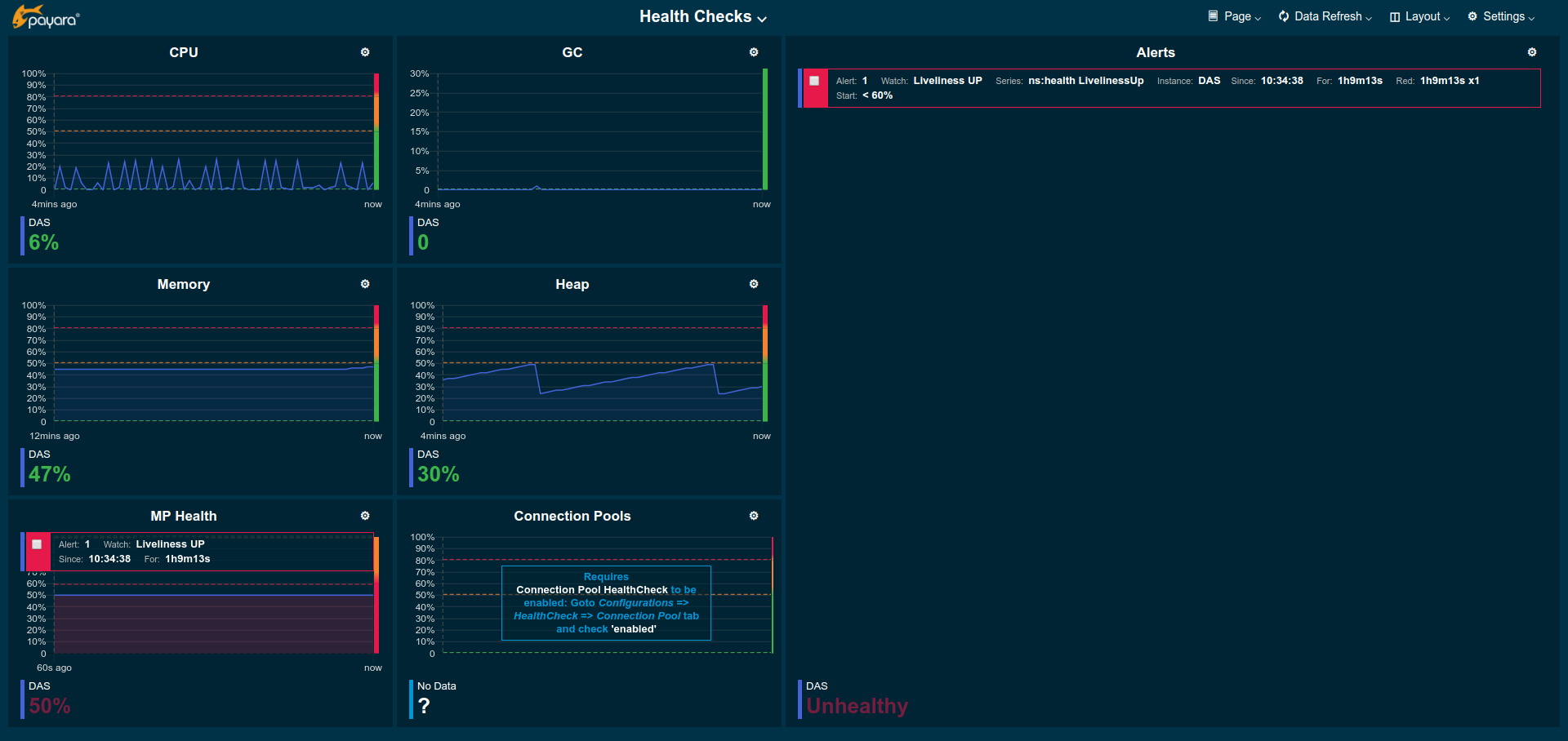 Health Checks Page