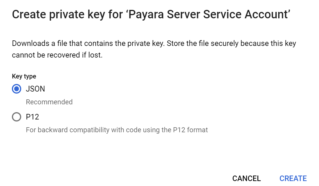 JSON Access Key