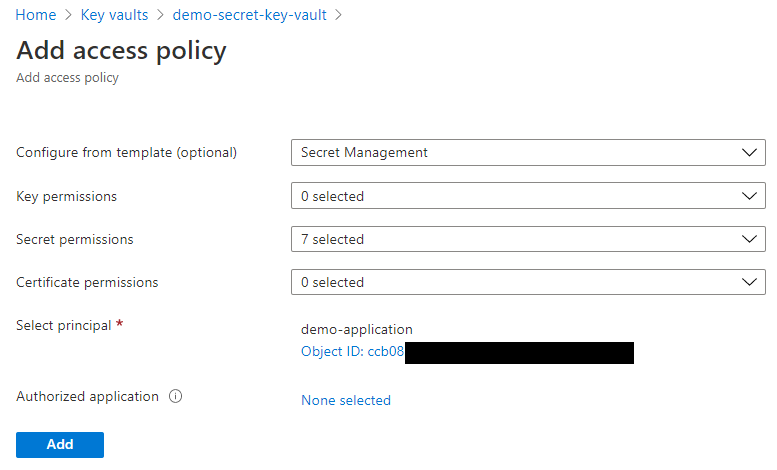 Access Policy Configuration