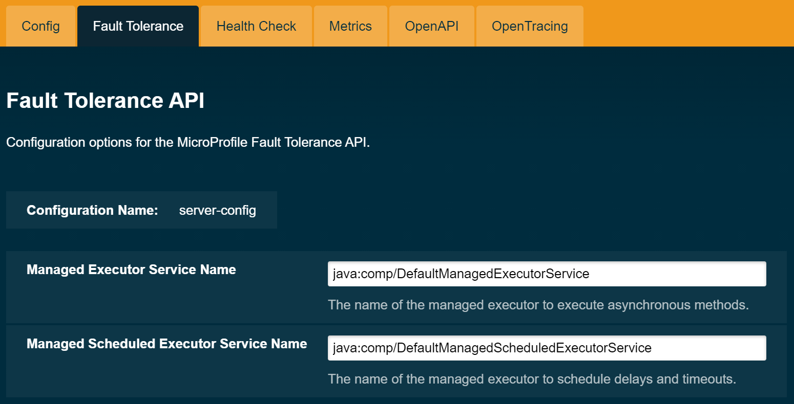 Set Fault Tolerance Configuration