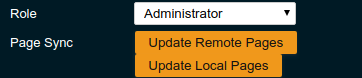 Global Page Synchronisation Settings