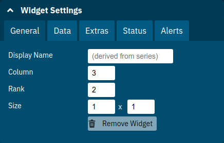 Remove Widget Button in General Widget Settings
