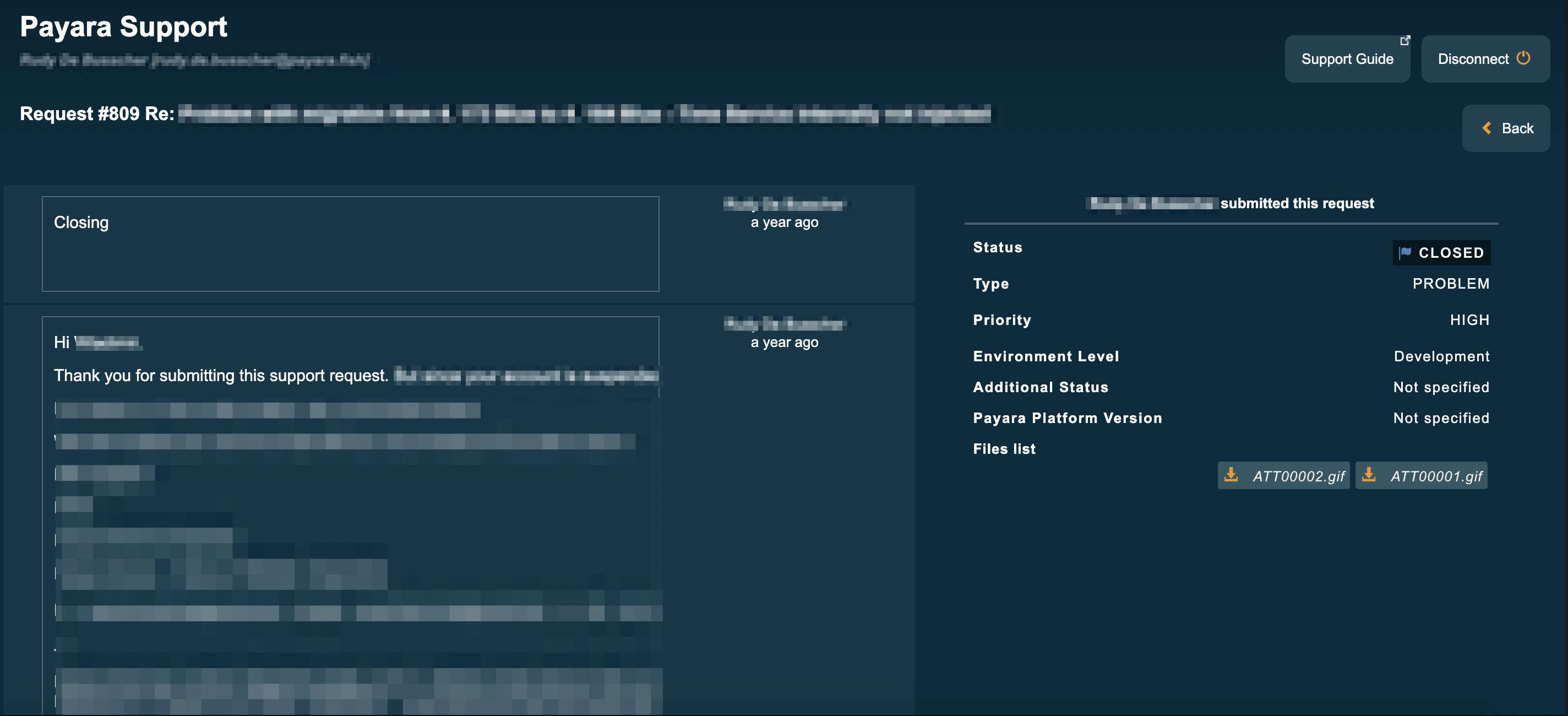 Support Integration Viewing Tickets