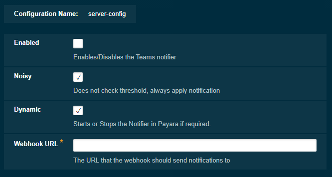 Notification Service in Admin Console