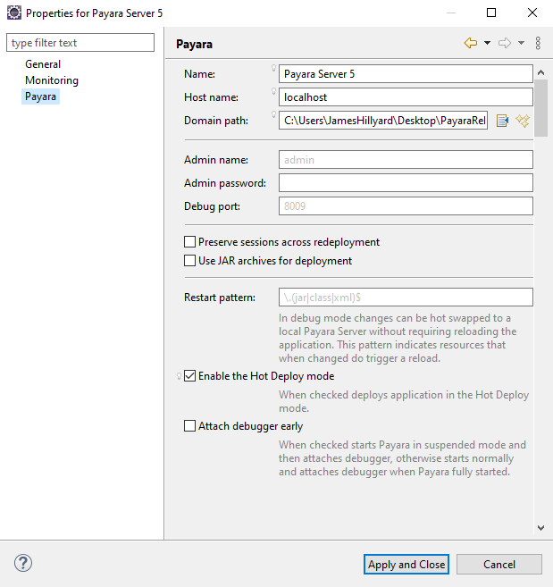 Payara Server Hot Deploy