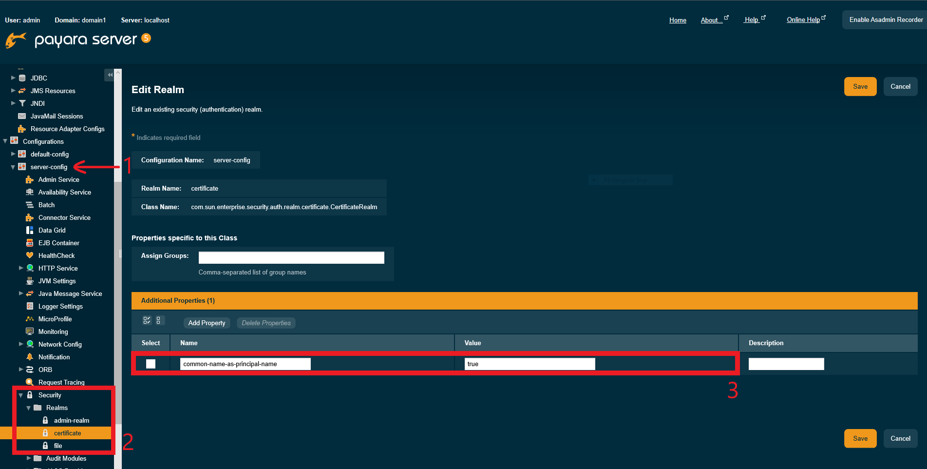 Common Name As Principal Name Setting