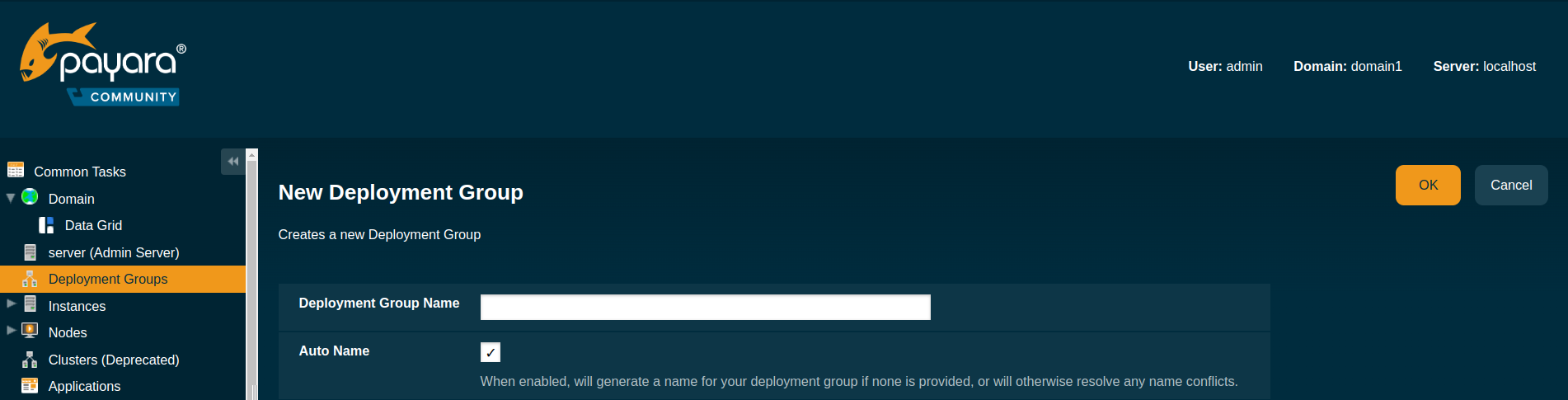 Create New Deployment Group