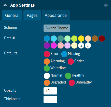 Application Appearance Settings