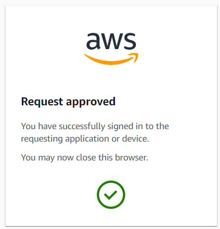 Amazon Web Services Receive approval