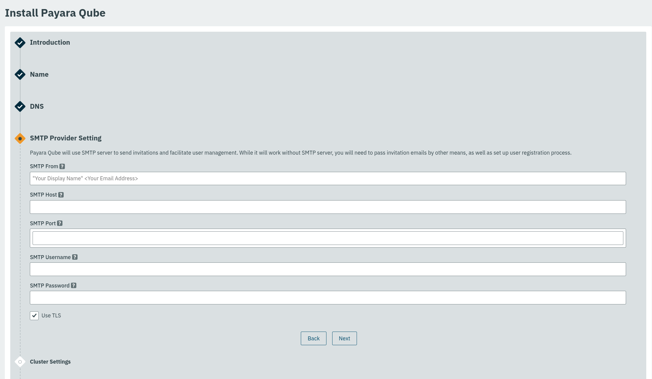 SMTP Definition Page