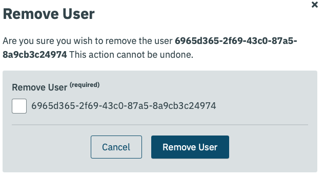 remove user
